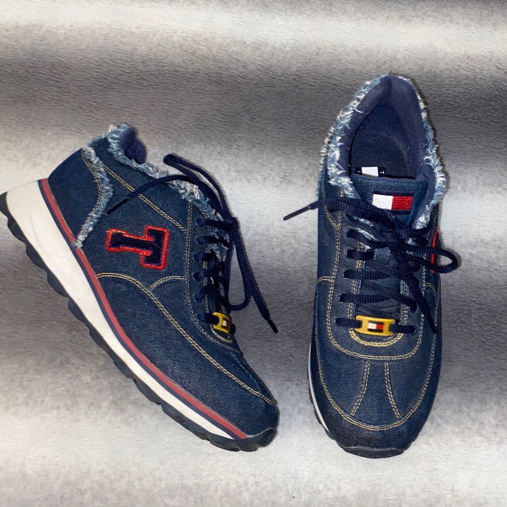 Tommy Hilfiger Retro Denim Raw Edge Sneakers